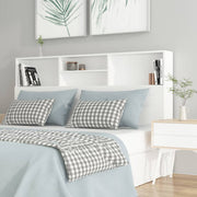 Hoofdbordkast 160x19x103,5 cm wit bewerkt hout