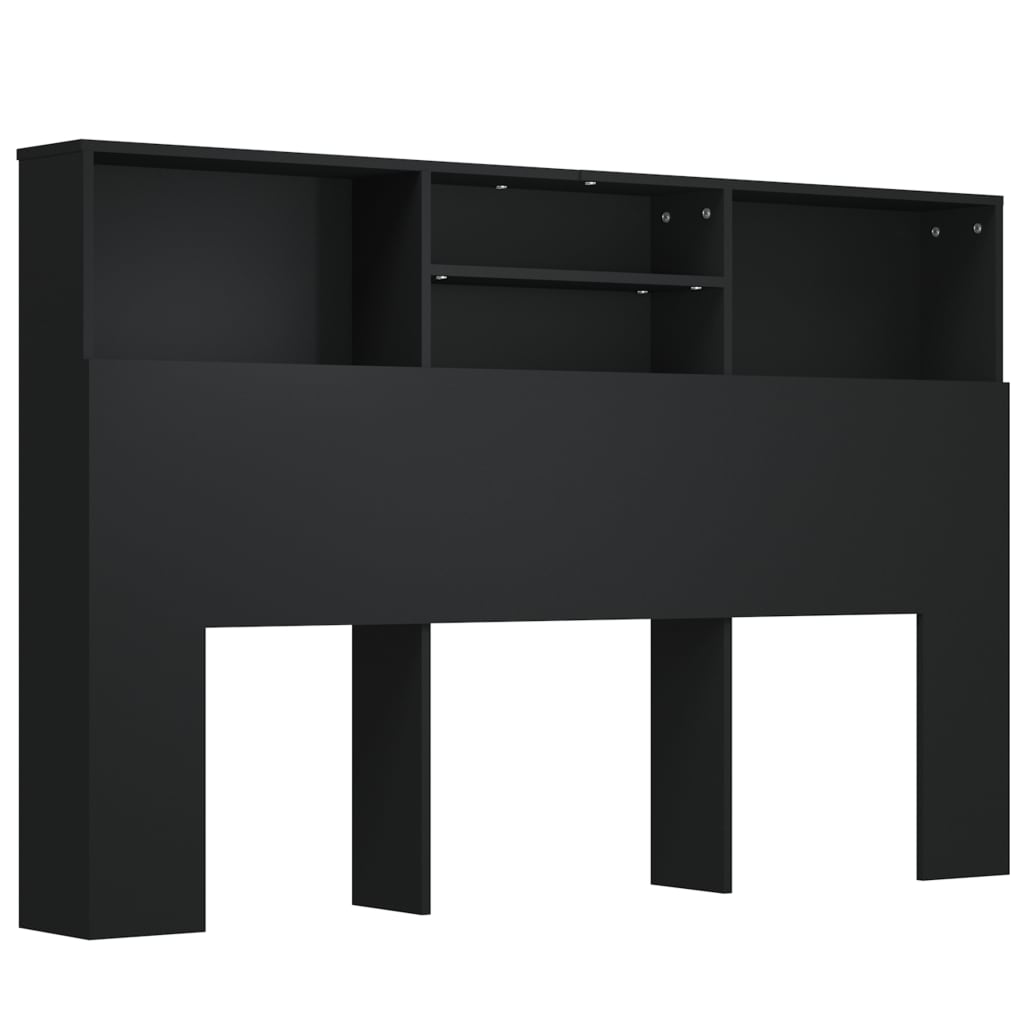 Hoofdbordkast 60X9X03,5 Cm Zwart