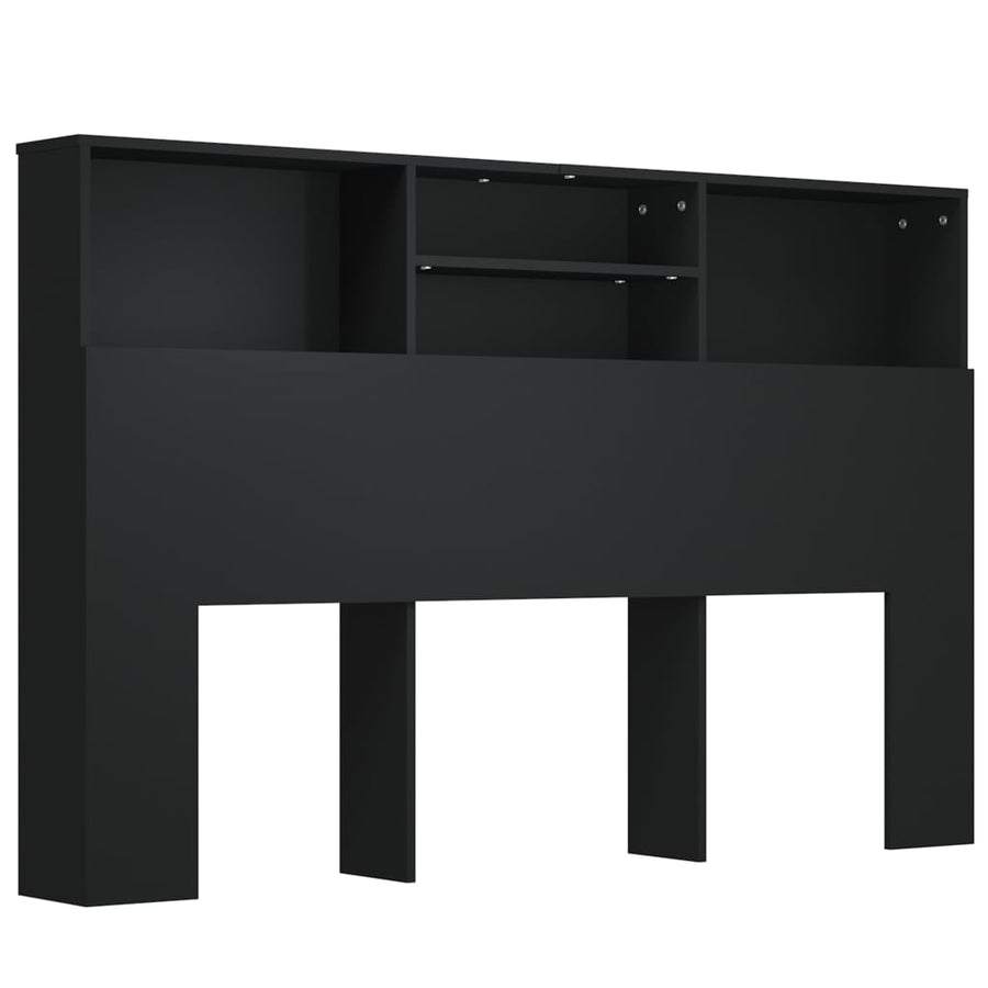 Hoofdbordkast 60X9X03,5 Cm Zwart