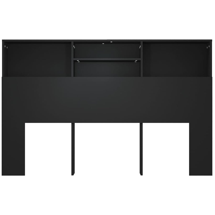 Hoofdbordkast 60X9X03,5 Cm Zwart