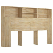 Hoofdbordkast 60X9X03,5 Cm Kleurig Sonoma eiken
