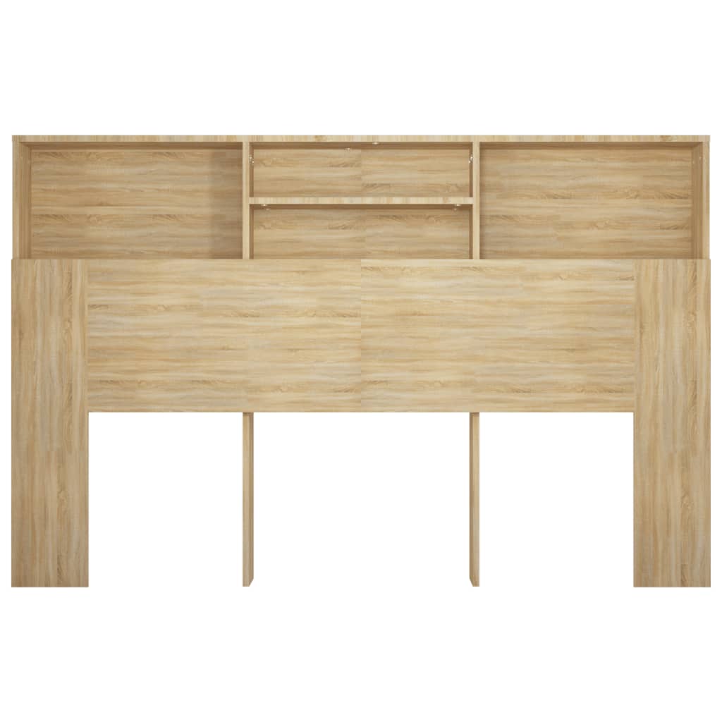 Hoofdbordkast 60X9X03,5 Cm Kleurig Sonoma eiken