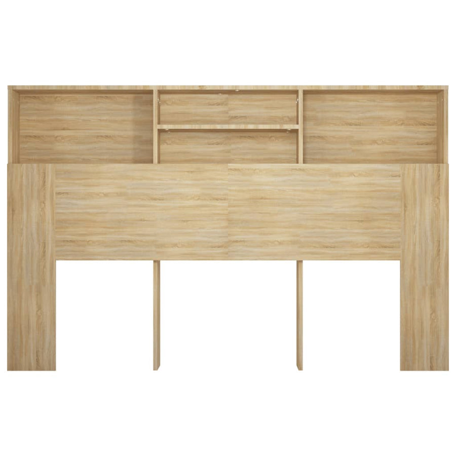 Hoofdbordkast 60X9X03,5 Cm Kleurig Sonoma eiken