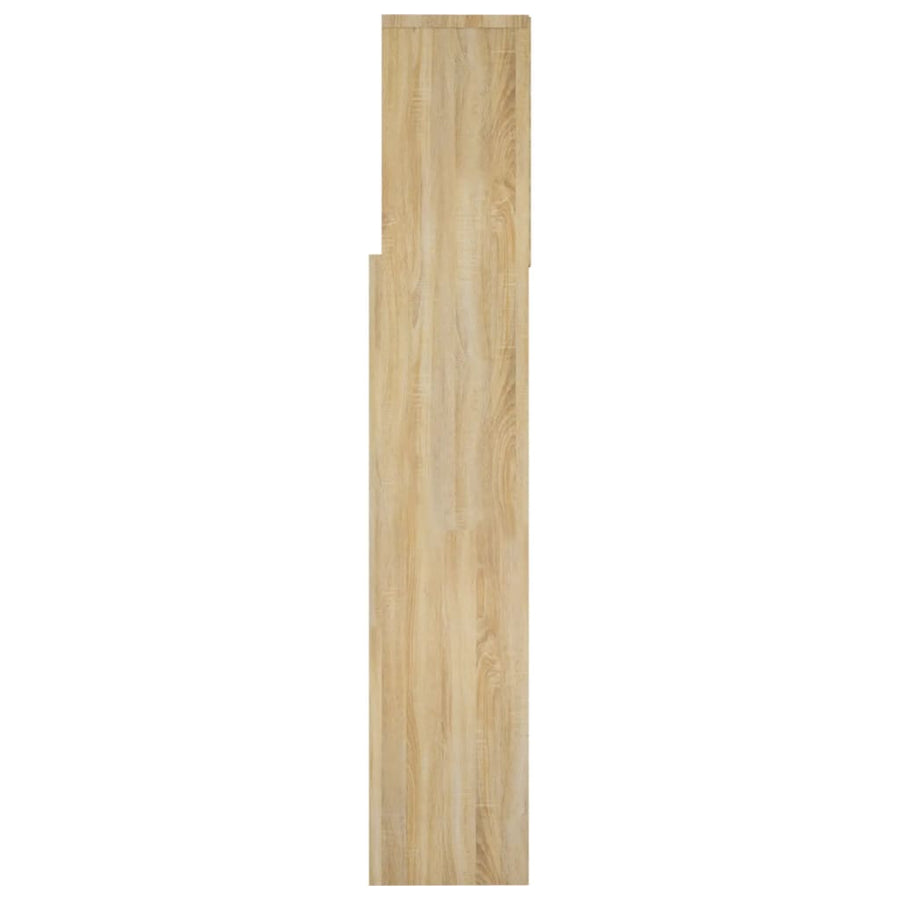 Hoofdbordkast 60X9X03,5 Cm Kleurig Sonoma eiken