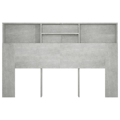 Hoofdbordkast 160x19x103,5 cm betongrijs Betongrijs
