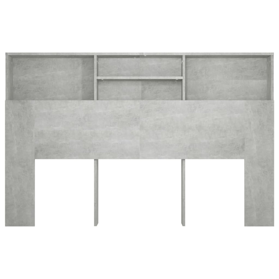 Hoofdbordkast 160x19x103,5 cm betongrijs Betongrijs