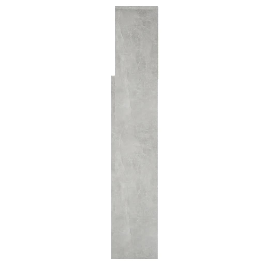 Hoofdbordkast 160x19x103,5 cm betongrijs Betongrijs