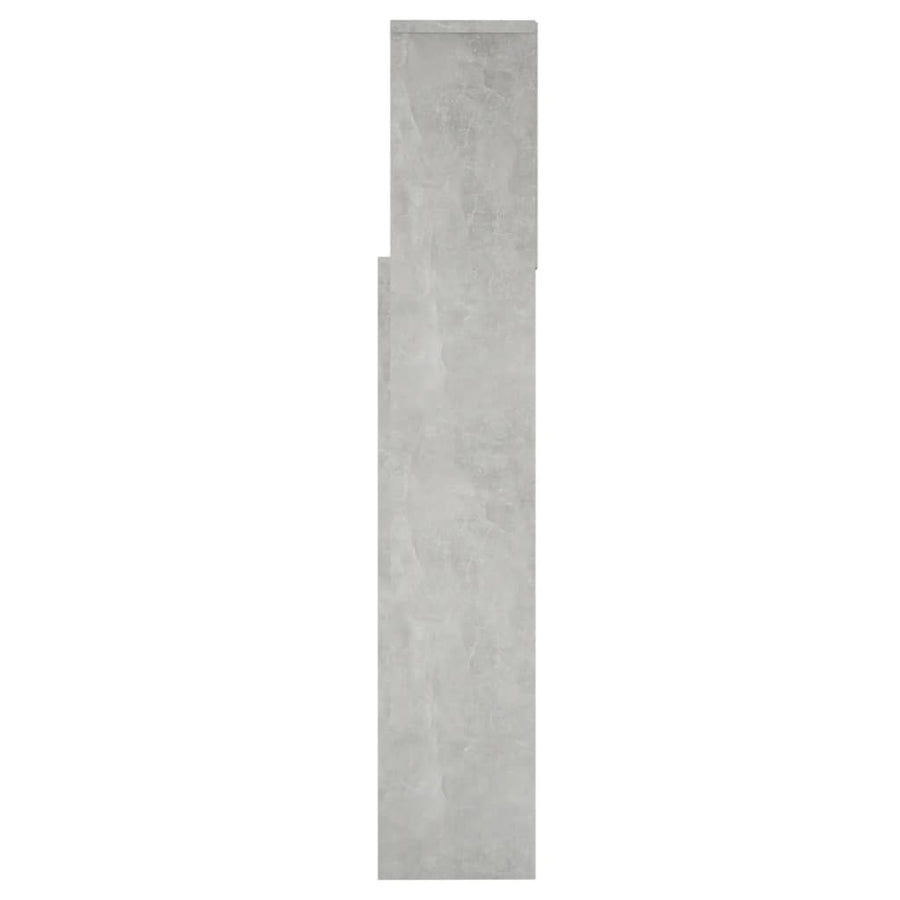 Hoofdbordkast 160x19x103,5 cm betongrijs Betongrijs