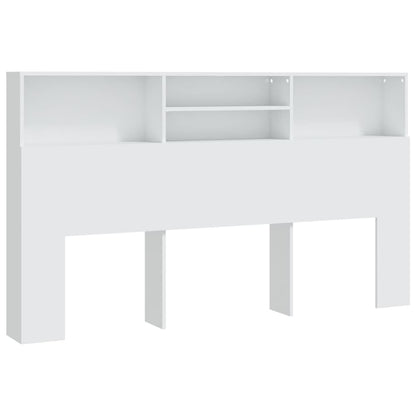 Hoofdbordkast 80X9X03,5 Cm Wit