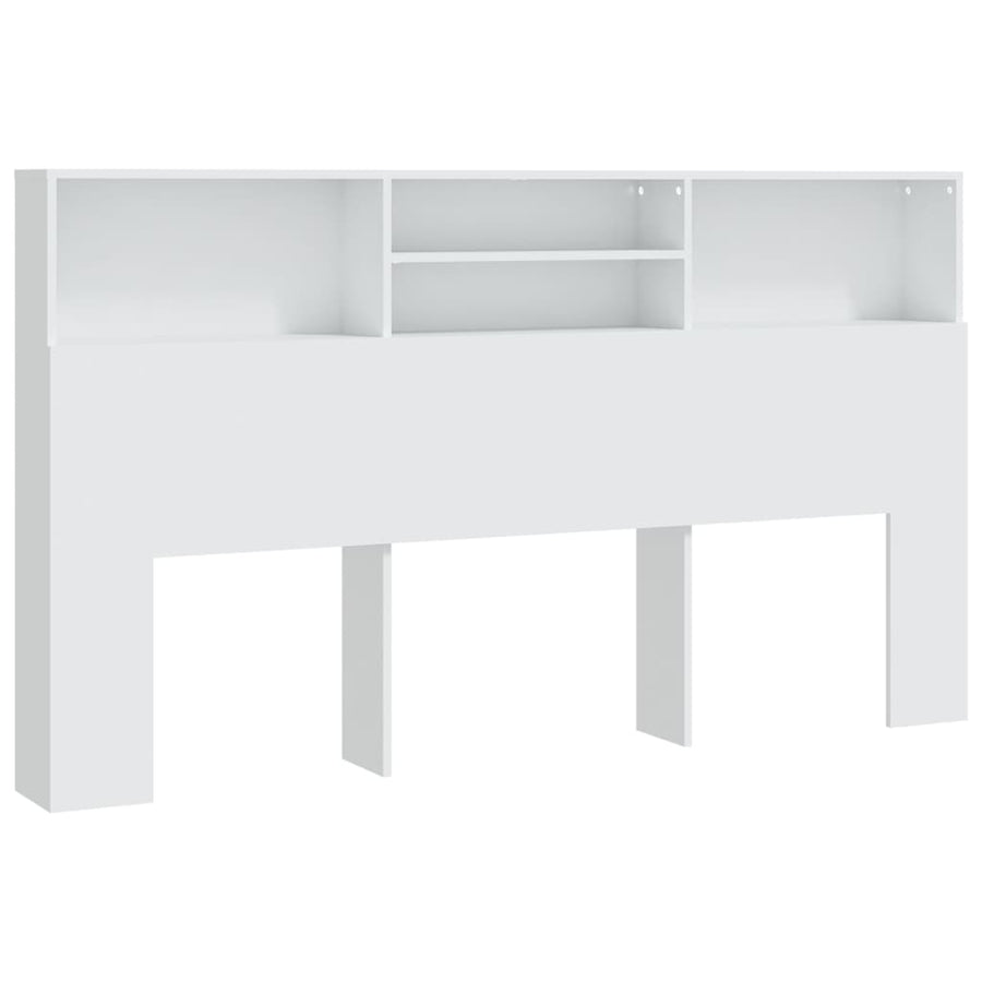 Hoofdbordkast 80X9X03,5 Cm Wit