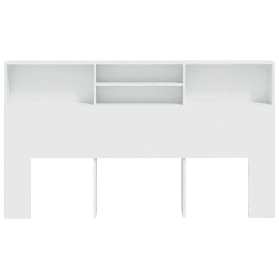 Hoofdbordkast 80X9X03,5 Cm Wit