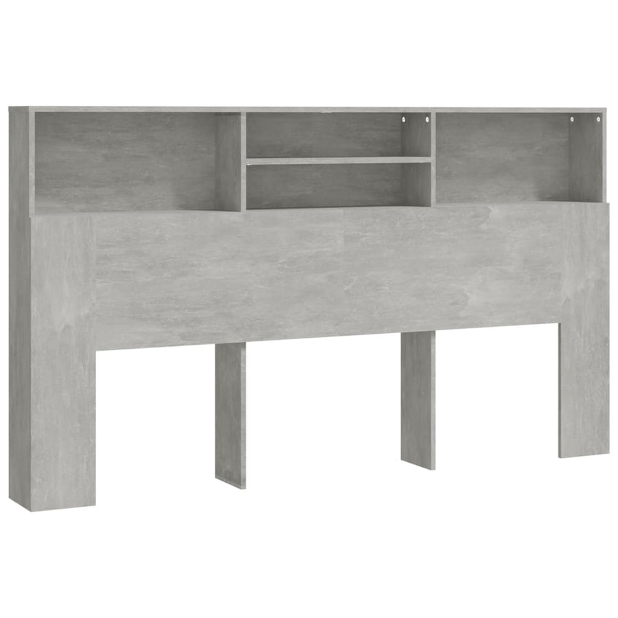 Hoofdbordkast 180x19x103,5 cm betongrijs Betongrijs