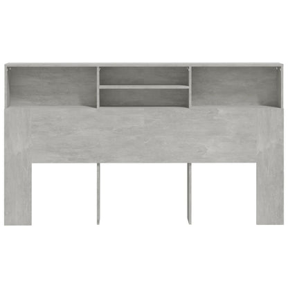 Hoofdbordkast 180x19x103,5 cm betongrijs Betongrijs