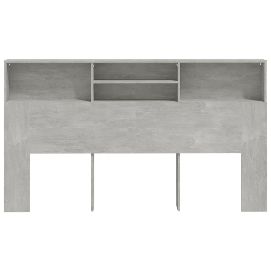 Hoofdbordkast 180x19x103,5 cm betongrijs Betongrijs