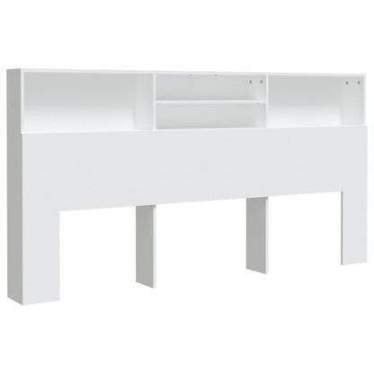 Hoofdbordkast 200X9X03,5 Cm Wit