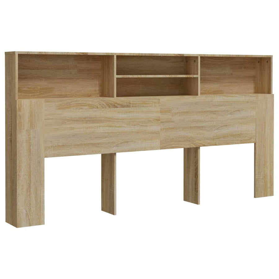 Hoofdbordkast 200X9X03,5 Cm Kleurig Sonoma eiken