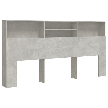 Hoofdbordkast 200X9X03,5 Cm Betongrijs
