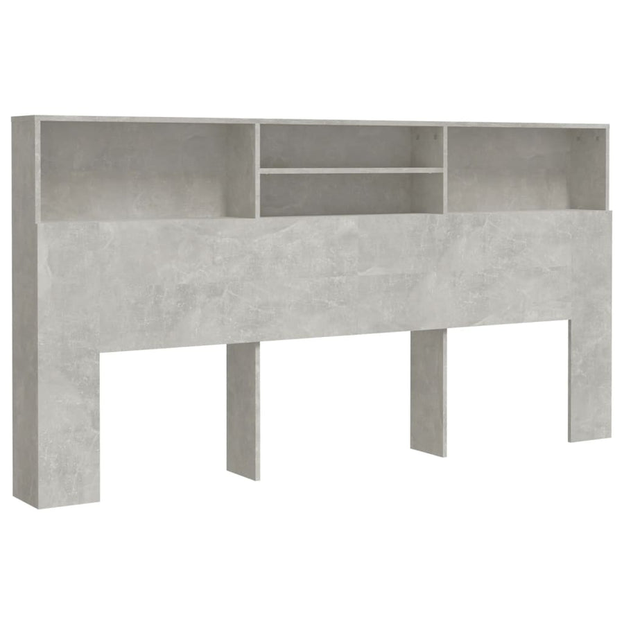 Hoofdbordkast 200X9X03,5 Cm Betongrijs