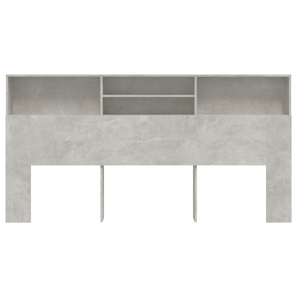 Hoofdbordkast 200X9X03,5 Cm Betongrijs