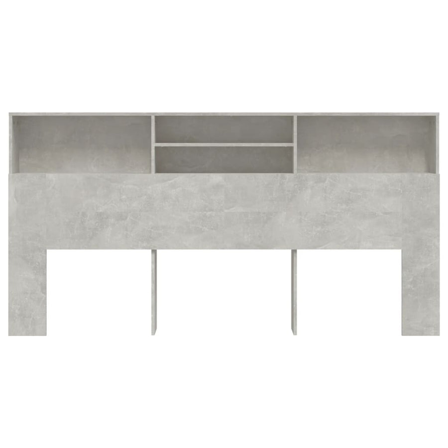 Hoofdbordkast 200X9X03,5 Cm Betongrijs