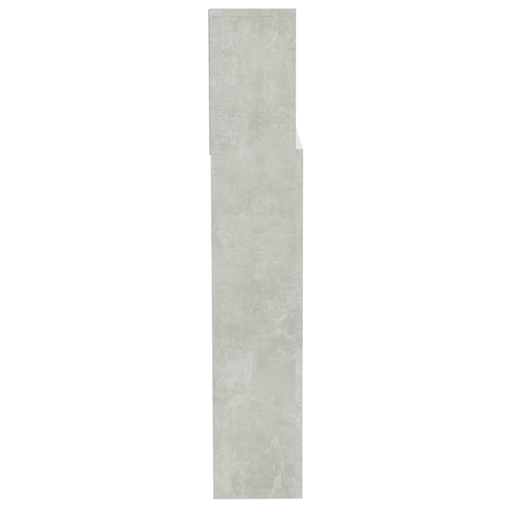 Hoofdbordkast 200X9X03,5 Cm Betongrijs