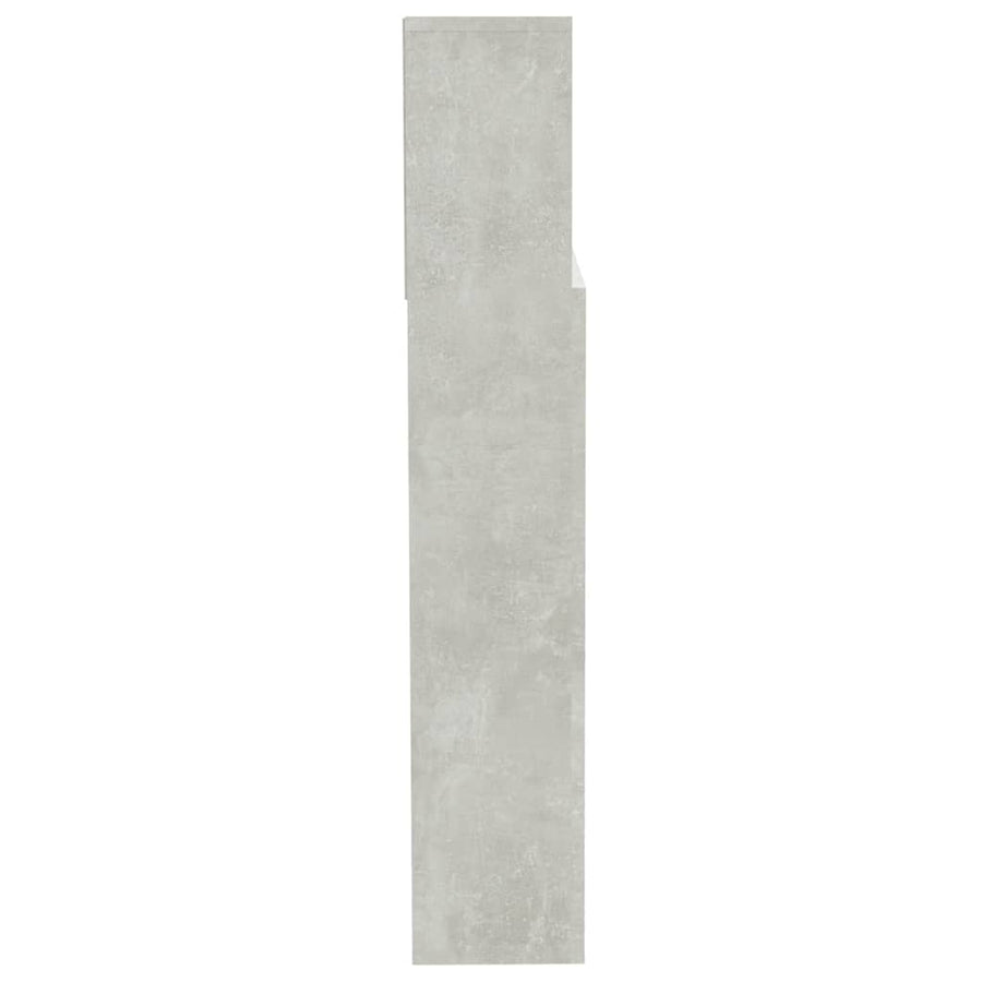 Hoofdbordkast 200X9X03,5 Cm Betongrijs