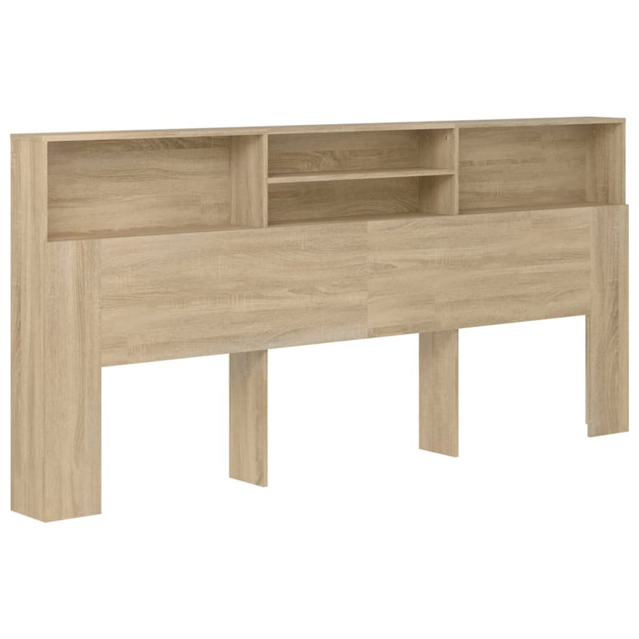 Hoofdbordkast 220X9X03,5 Cm Kleurig Sonoma eiken