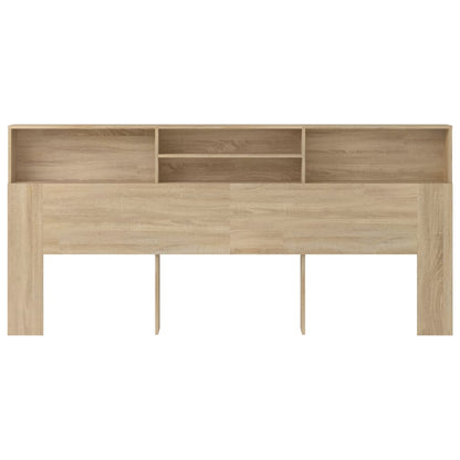 Hoofdbordkast 220X9X03,5 Cm Kleurig Sonoma eiken