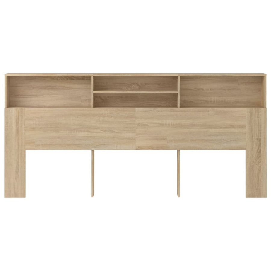 Hoofdbordkast 220X9X03,5 Cm Kleurig Sonoma eiken