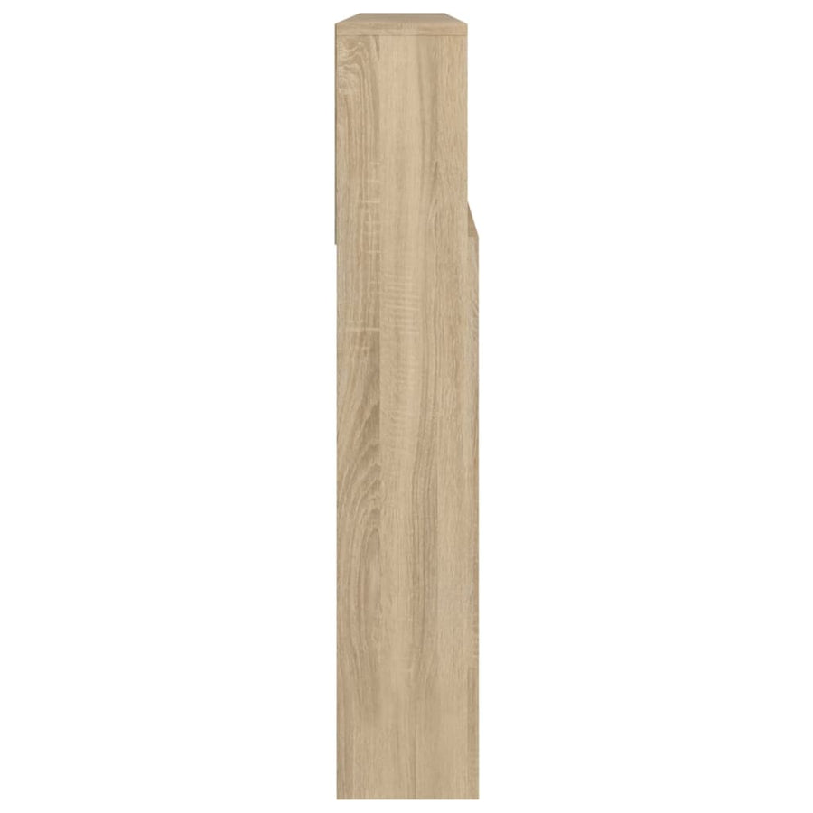 Hoofdbordkast 220X9X03,5 Cm Kleurig Sonoma eiken