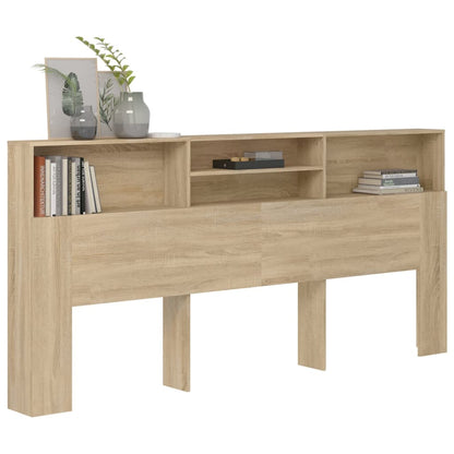 Hoofdbordkast 220X9X03,5 Cm Kleurig Sonoma eiken