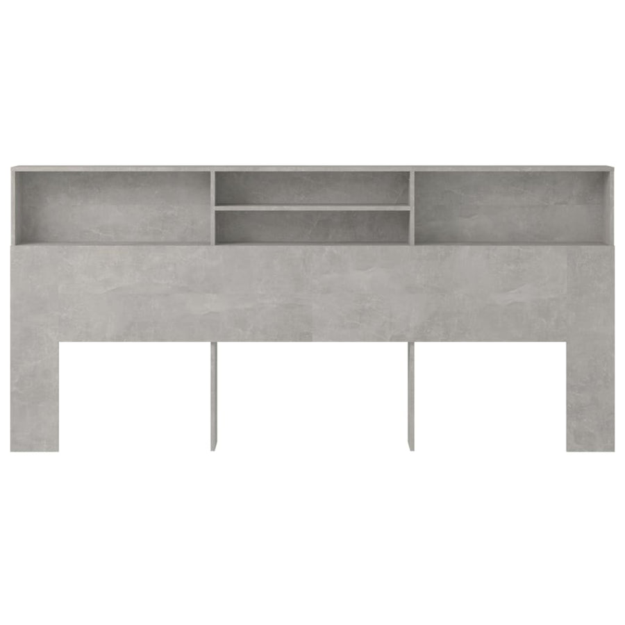 Hoofdbordkast 220X9X03,5 Cm Betongrijs