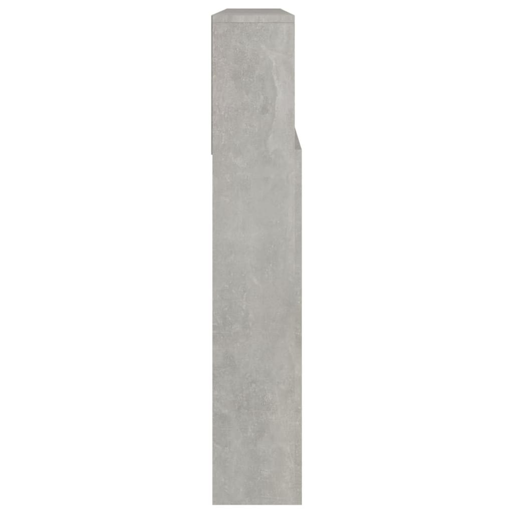 Hoofdbordkast 220X9X03,5 Cm Betongrijs