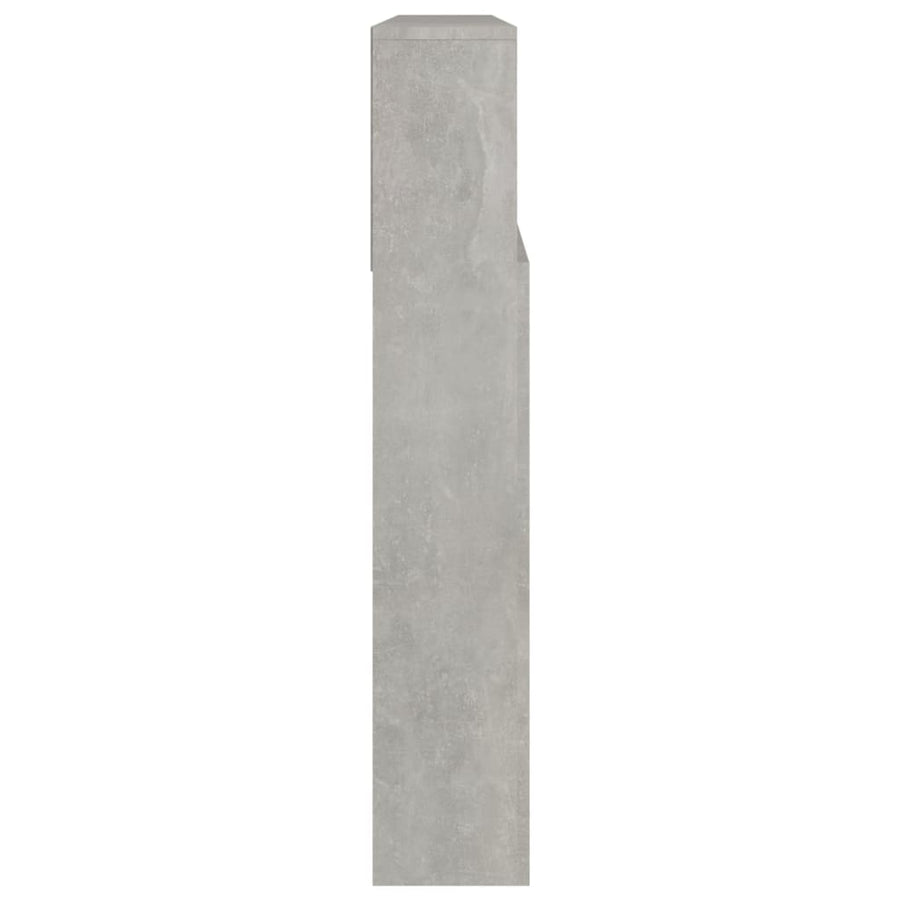 Hoofdbordkast 220X9X03,5 Cm Betongrijs