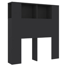 Hoofdbordkast 00X8,5X04,5 Cm Zwart