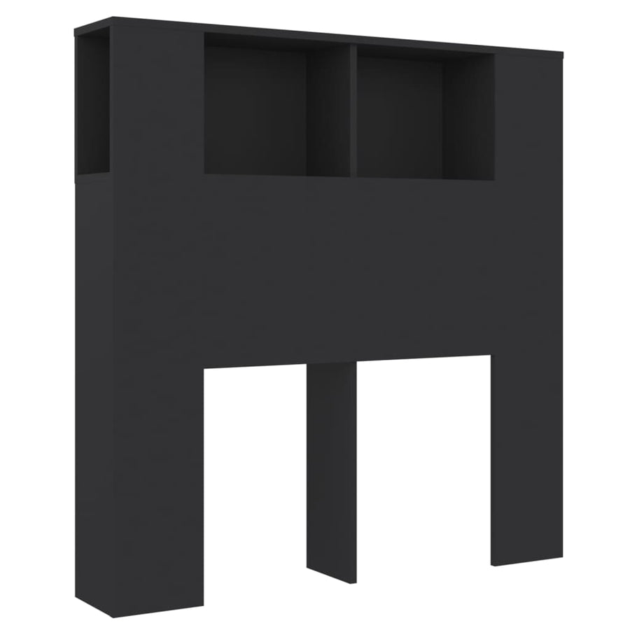 Hoofdbordkast 00X8,5X04,5 Cm Zwart