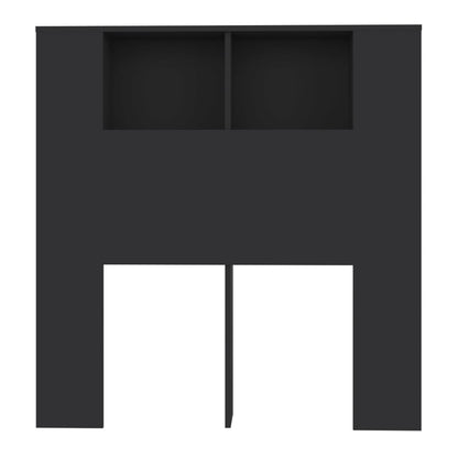 Hoofdbordkast 00X8,5X04,5 Cm Zwart