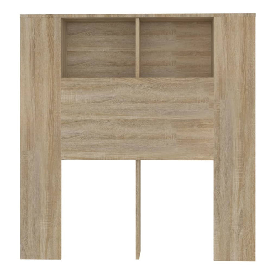 Hoofdbordkast 00X8,5X04,5 Cm Kleurig Sonoma eiken