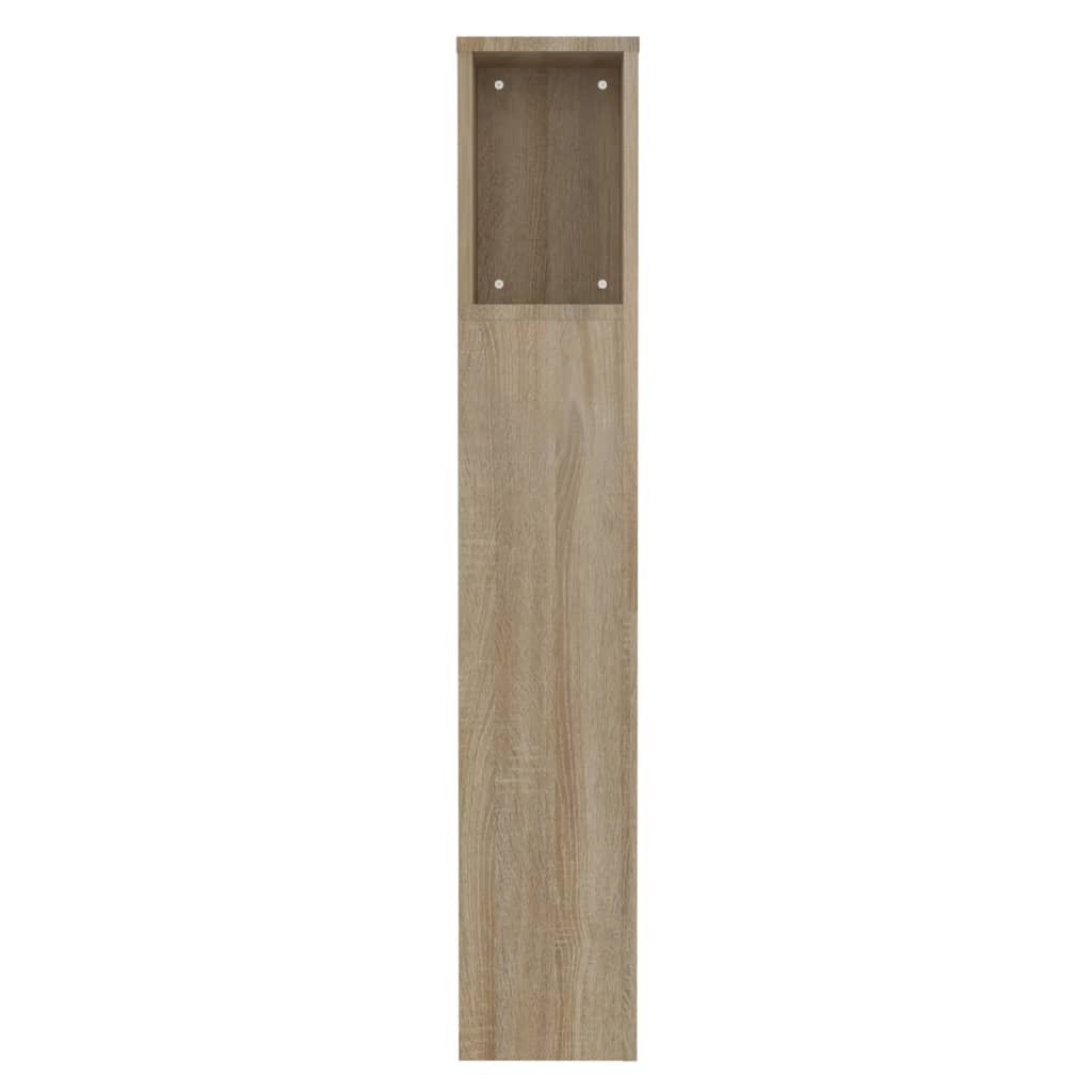 Hoofdbordkast 00X8,5X04,5 Cm Kleurig Sonoma eiken