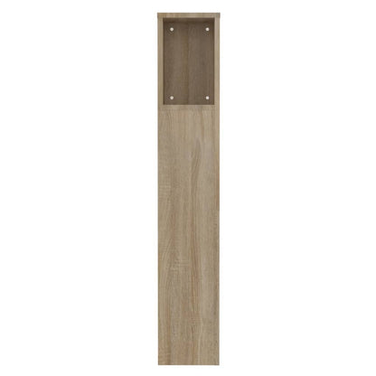 Hoofdbordkast 00X8,5X04,5 Cm Kleurig Sonoma eiken