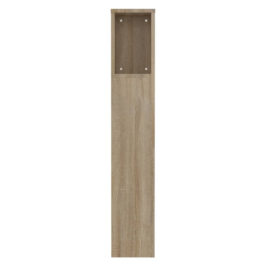 Hoofdbordkast 00X8,5X04,5 Cm Kleurig Sonoma eiken