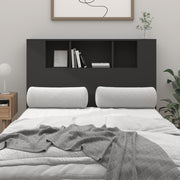 Hoofdbordkast 120x18,5x102,5 cm zwart bewerkt hout