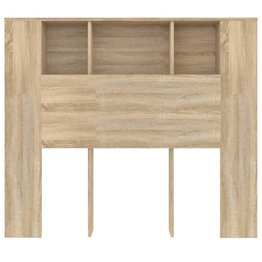 Hoofdbordkast 120x18,5x102,5 cm sonoma eikenkleurig Sonoma eiken