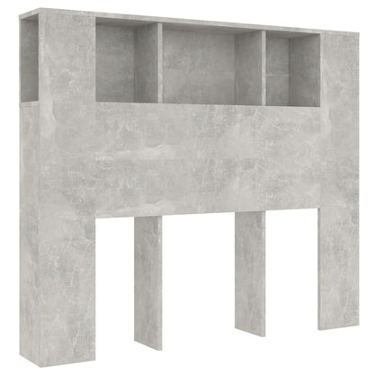 Hoofdbordkast 120x18,5x102,5 cm betongrijs Betongrijs