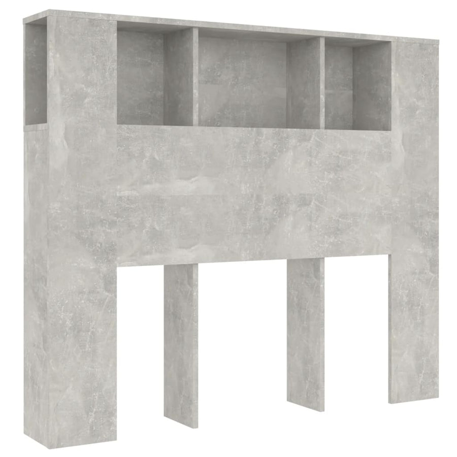 Hoofdbordkast 120x18,5x102,5 cm betongrijs Betongrijs