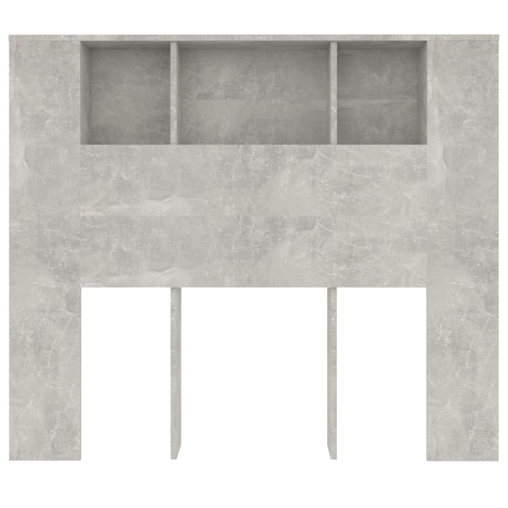 Hoofdbordkast 120x18,5x102,5 cm betongrijs Betongrijs
