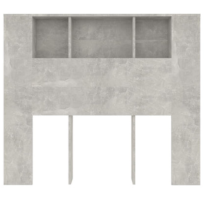 Hoofdbordkast 120x18,5x102,5 cm betongrijs Betongrijs