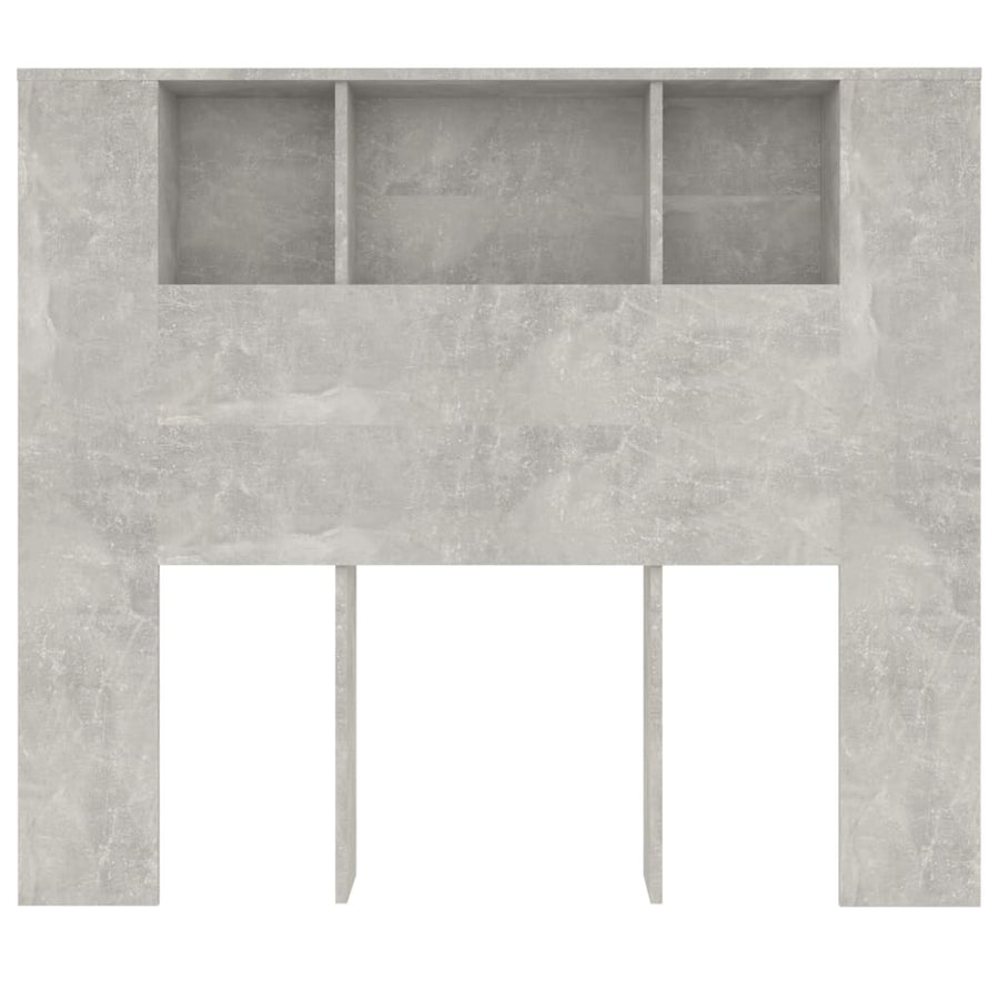 Hoofdbordkast 120x18,5x102,5 cm betongrijs Betongrijs