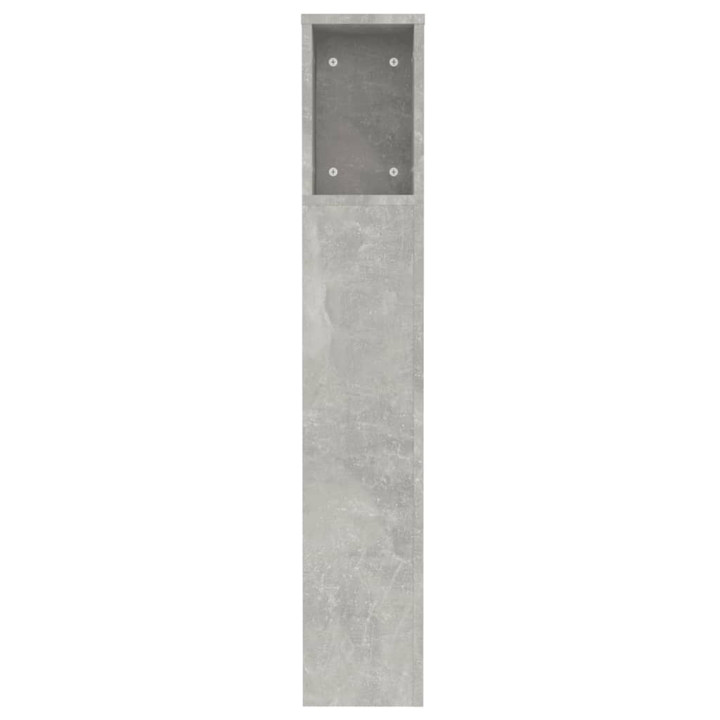 Hoofdbordkast 120x18,5x102,5 cm betongrijs Betongrijs
