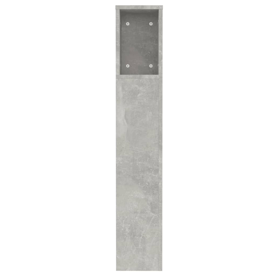 Hoofdbordkast 120x18,5x102,5 cm betongrijs Betongrijs